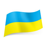 Ukraine state flag.