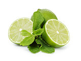 lime with mint leaves