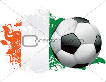 Ireland Soccer Grunge Design