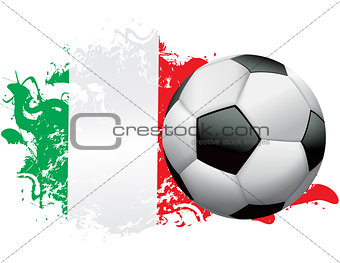 Italy Soccer Grunge Design