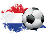 Netherlands Soccer Grunge Design