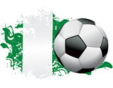 Nigeria Soccer Grunge Design