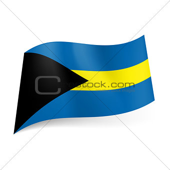 State flag of Bahamas. 