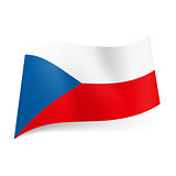 State flag of Czech Republic.