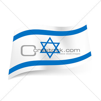 State flag of Israel.