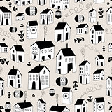 graphic texture houses