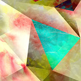 watercolor abstract geometric pattern
