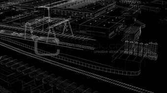 Industrial abstract architecture