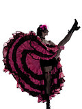 woman dancer dancing french cancan