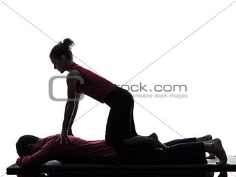 thai massage silhouette