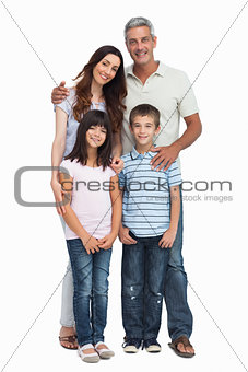 Portrait of a cute family