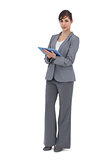 Businesswoman with tablet computer