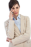 Self assured businesswoman on the phone