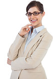 Businesswoman with glasses