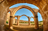 Arch and columns at Agios Sozomenos temple