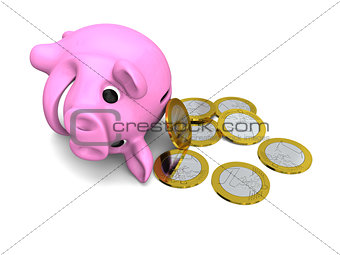 Money from piggy bank