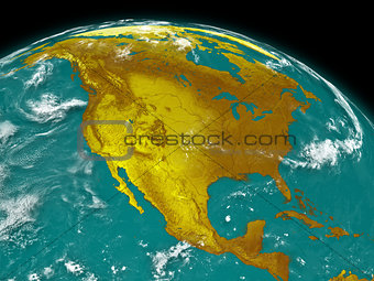 North America on Earth