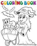 Coloring book Halloween image 2