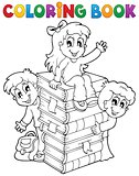 Coloring book kids theme 4