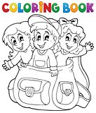 Coloring book kids theme 6