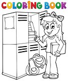 Coloring book school topic 5