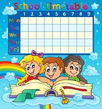 School timetable thematic image 7