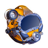 Deep sea diving helmet