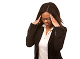 business woman having a headache