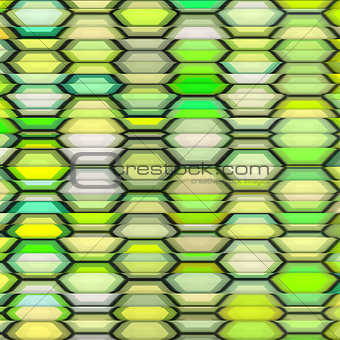 abstract green yellow backdrop fragmented