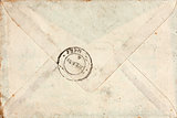 Old envelope with stamp