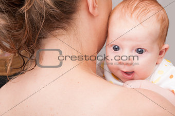 Mother Holding Newborn Baby