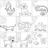 Coloring book with alphabet 1