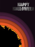 Vector - Halloween Background Circle Grunge Vector