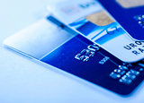 Close up to credit cards