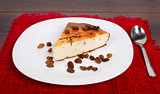 Cottage cheese pie with raisins