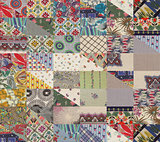 collection of quilt backgrounds - triangles