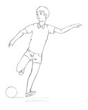 Sketch: the guy plays football