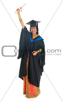 Full body Indian university student
