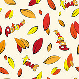 Seamless leaves background