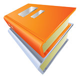 Books stacked closed illustration icon clipart