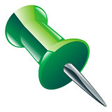 Illustration of drawing push pinicon clipart icon