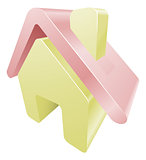 Illustration of house home icon clipart