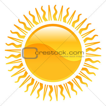 Weather icon clipart sun illustration