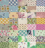 collection of quilt backgrounds - light