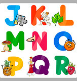 Education Cartoon Alphabet Letters for Kids