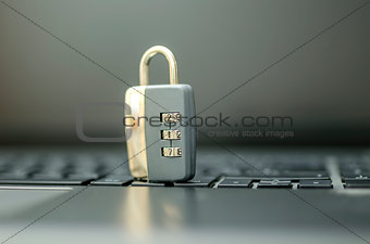 Lock on laptop