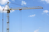 A large construction crane