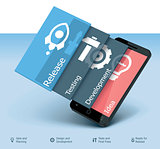 Vector mobile app development icon