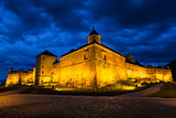 Night view of Brasov Fortress