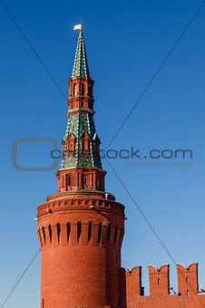 Beklemishevskaya (Moskvoretskaya) Tower of Kremlin and Kremlin W